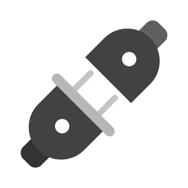 Plug Connector Pictogram Trendy Stijl Geïsoleerde Achtergrond — Stockvector