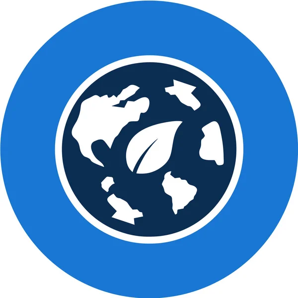 Eco Glyph Circle — Stockvektor