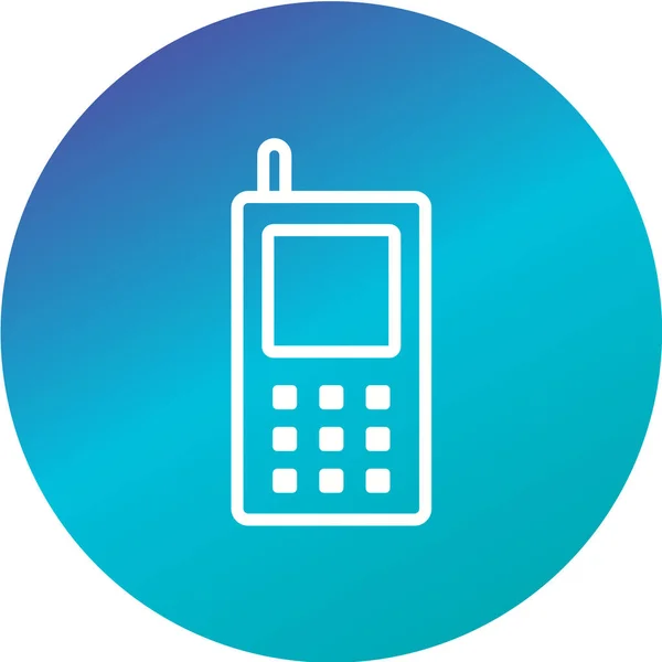 Ilustração Vetorial Ícone Simples Telefone — Vetor de Stock