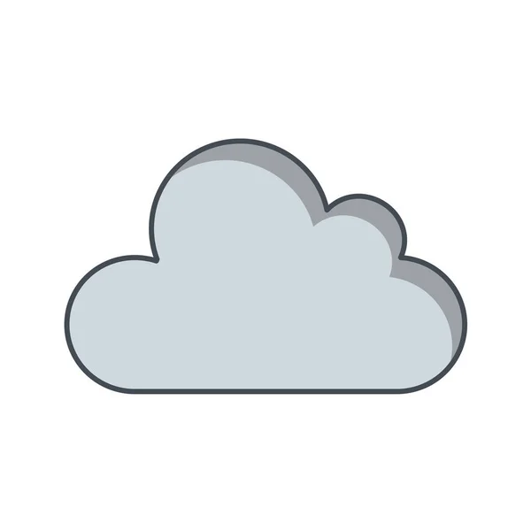 Cloud Icon Vector Illustration — Stock Vector