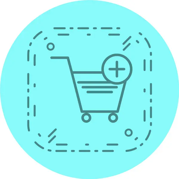 Icono Del Carrito Compras Ilustración Del Vector — Vector de stock