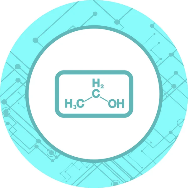 Icona Etanolo Stile Trendy Sfondo Isolato — Vettoriale Stock