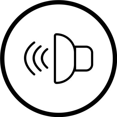 ses hoparlörü simgesi, vektör illüstrasyonu