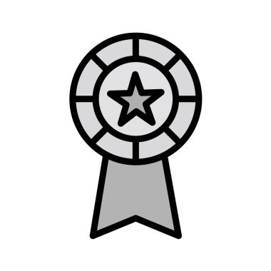 Madalya ikon vektör illüstrasyonu