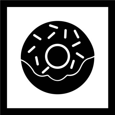  Gıda ve içecek Web ikonu vektör illüstrasyonu