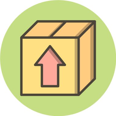 dağıtım ve lojistik vektör simgesi