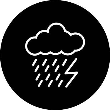 bulut simgesi, vektör illüstrasyonu