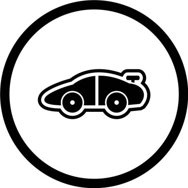 Araba ikonu. vektör illüstrasyonu