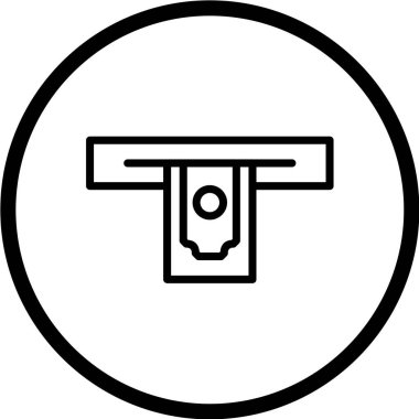 atm simge vektör illüstrasyonu