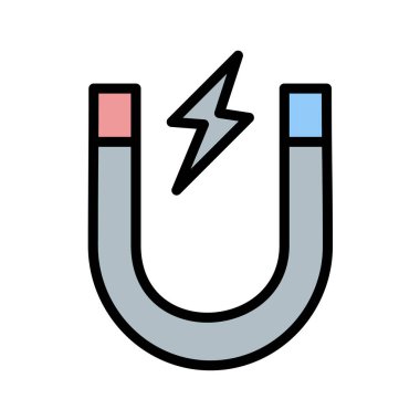 Bir mıknatıs simgesinin vektör çizimi