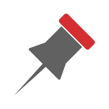 Pin Simgesi Biçimlendirme Tarzı İzole Arkaplan