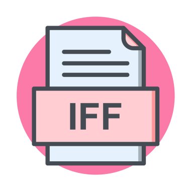 dosya biçimi simgesi, vektör illüstrasyonu