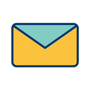 Multimedya düz simgesi beyaz arkaplanda izole edildi