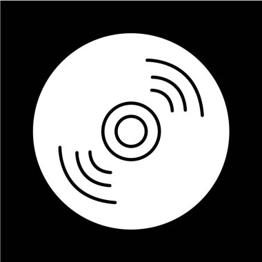 Müzik simgesinin vektör illüstrasyonu