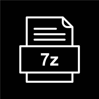 dosya biçimi simgesi, vektör illüstrasyonu