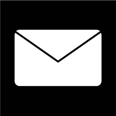 zarf e- posta simgesi, vektör illüstrasyonu