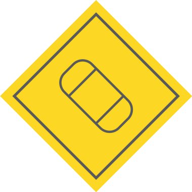 Trafik işareti simgesi. vektör illüstrasyonu 