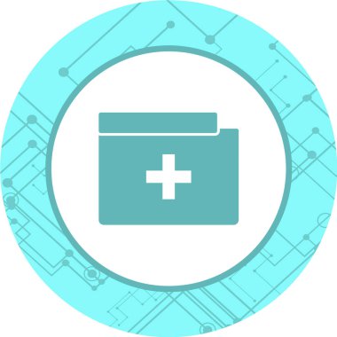 tıbbi kit simgesi vektör illüstrasyonu