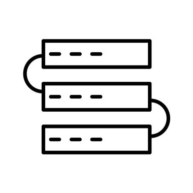 veri depolama vektör çizgisi simgesi