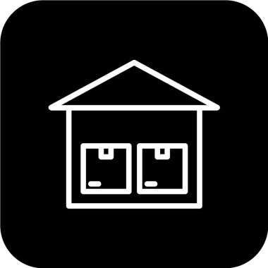 Ev simgesinin vektör illüstrasyonu