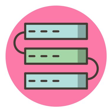 sunucu raf vektör simgesi