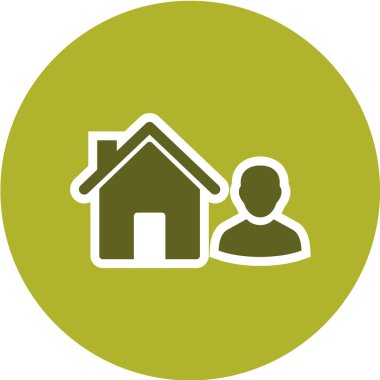 Emlak simgesi vektör illüstrasyonu 