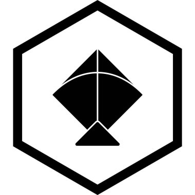 Kite Simgesi Moda Biçiminde İzole Arkaplan