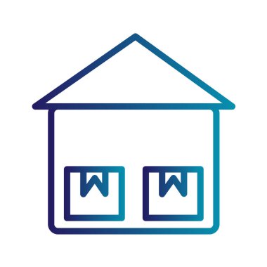 Ev ikonu. vektör illüstrasyonu