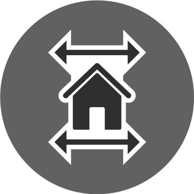 Emlak simgesi vektör illüstrasyonu 