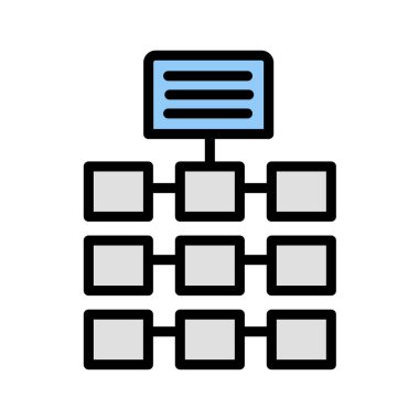 iş diyagramı simgesi, vektör illüstrasyonu