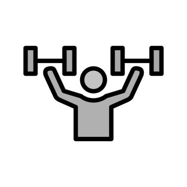 Moda Biçiminde Egzersiz Simgesi İzole Arkaplan