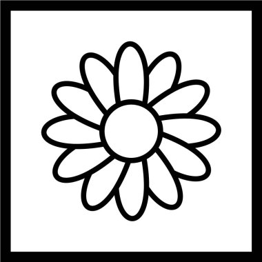 çiçek simgesi vektör illüstrasyonu
