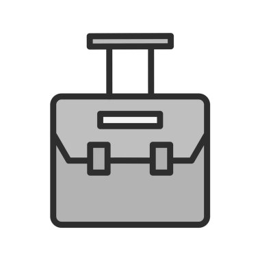 evrak çantası simgesi, vektör illüstrasyonu