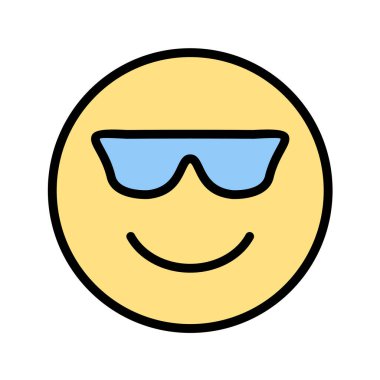 Moda Biçimli Emoji Simgesi İzole Arkaplan 