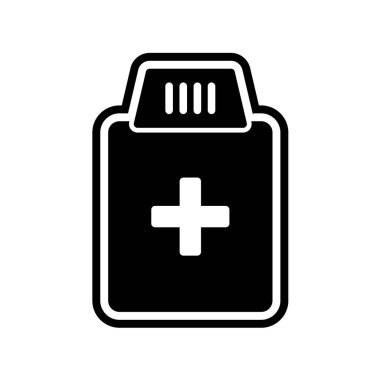 tıbbi düz simge, vektör iilüstrasyonu