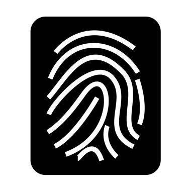 parmak izi basit vektör simgesi