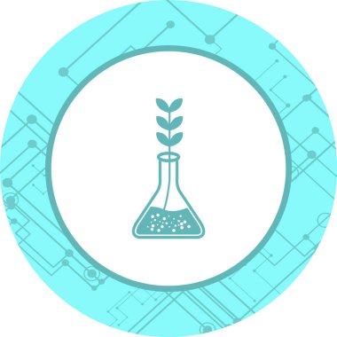 Deneysel Büyüme Simgesi Moda Biçiminde İzole Arkaplan      