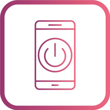 Modern telefon simgesinin vektör illüstrasyonu 