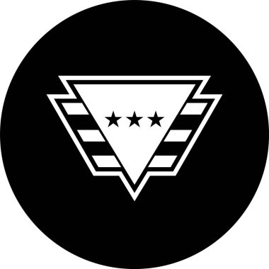 Rozet Simgesi Moda Biçiminde İzole Arkaplan