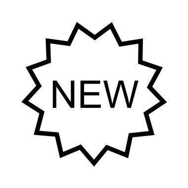 Yeni bir çizgi roman simgesinin vektör çizimi