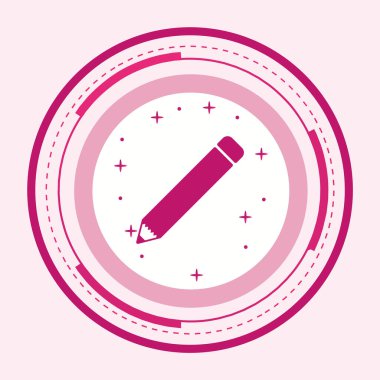 Kalem Simgesi Moda Biçimli Ayrı Arka Gruplandırılmış