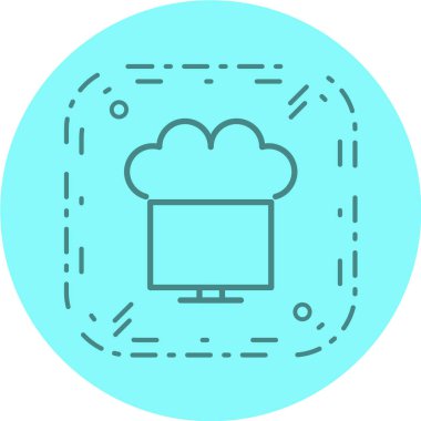 bulut depolama vektörü simgesi