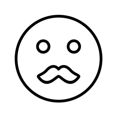 Moda Biçimli Emoji Simgesi İzole Arkaplan 