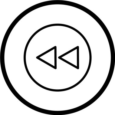 Bir çizgi simgesinin vektör illüstrasyonu