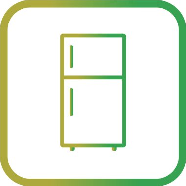 buzdolabı vektör illüstrasyonu, basit simge