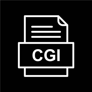 dosya biçimi simgesi, vektör illüstrasyonu