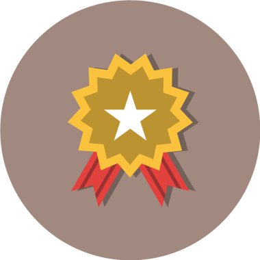 yıldız düz vektör simgesi