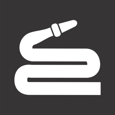 Moda Biçimli Hortum Simgesi İzole Arkaplan