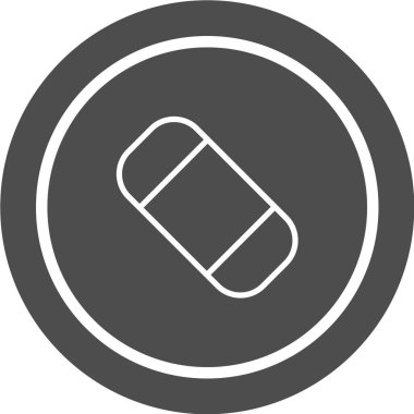 Silgi simgesi işareti. vektör illüstrasyonu