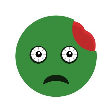 Moda Biçimli Emoji Simgesi İzole Arkaplan 